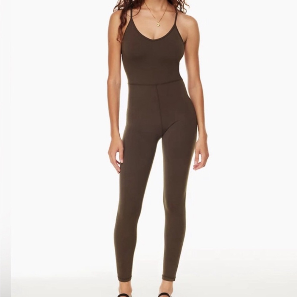 Wilfred x Aritzia Brown Fitted Jumpsuit